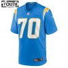 Maillot Enfant Los Angeles Chargers Rashawn Slater 70 Nike Bleu 2021 NFL Draft